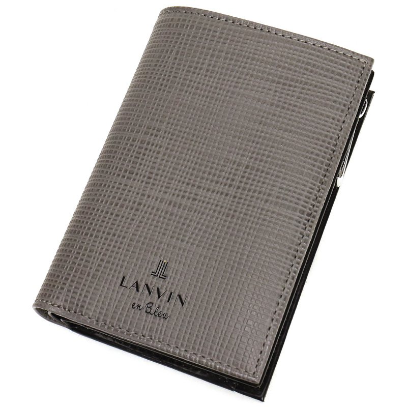 LANVIN en Bleu ランバンオンブルー ゼブダ 二つ折り財布 小銭入れあり