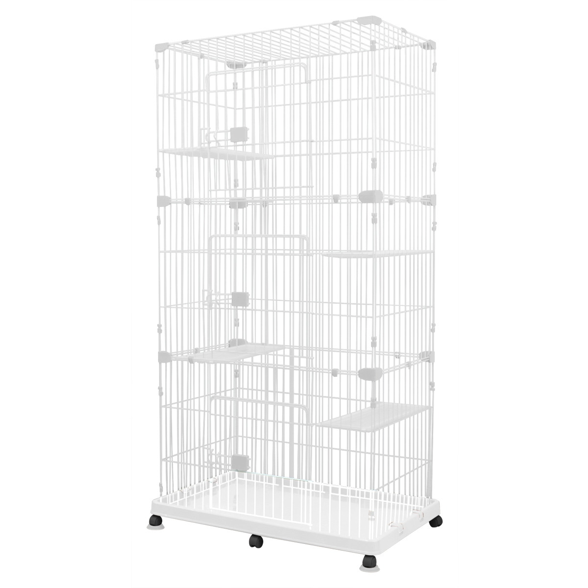 WEIMALL（ウェイモール） 猫 ケージ 3段 キャットケージ ワイド スリム