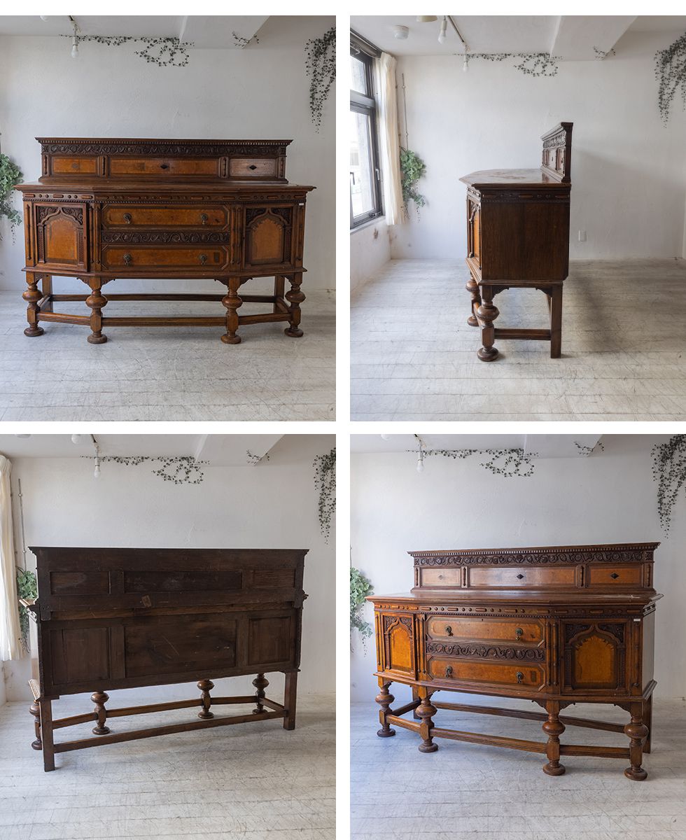 アンティーク家具 棚 サイドボード キャビネット イギリス ビンテージ