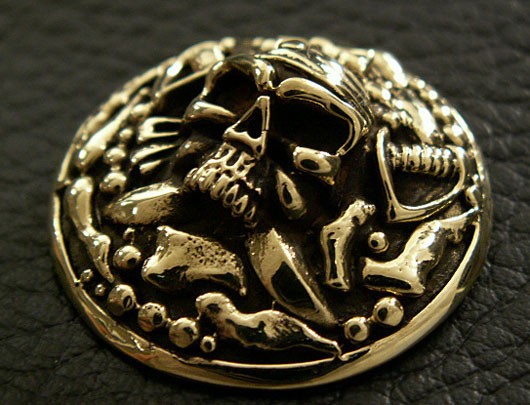 ブラスコンチョ 真鍮 ねじ式コンチョ レザークラフト カスタムパーツ