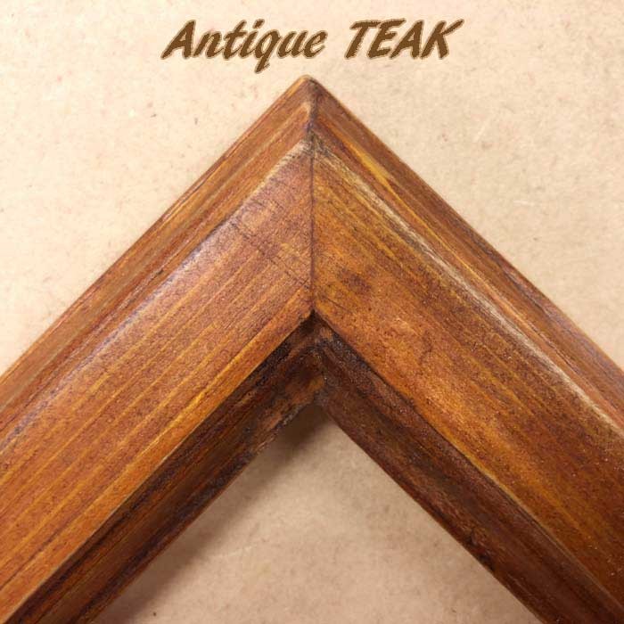 天然無垢材 アンティーク調 木製 フォトフレーム ポスターフレーム