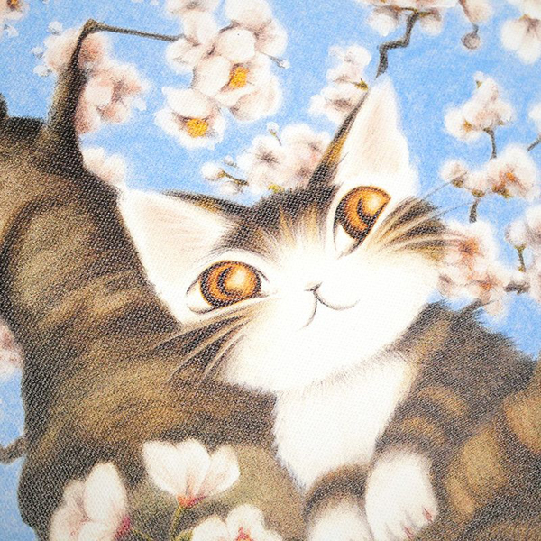 わちふぃーるど ダヤン アートフレーム アートパネル 桜色の風 わ