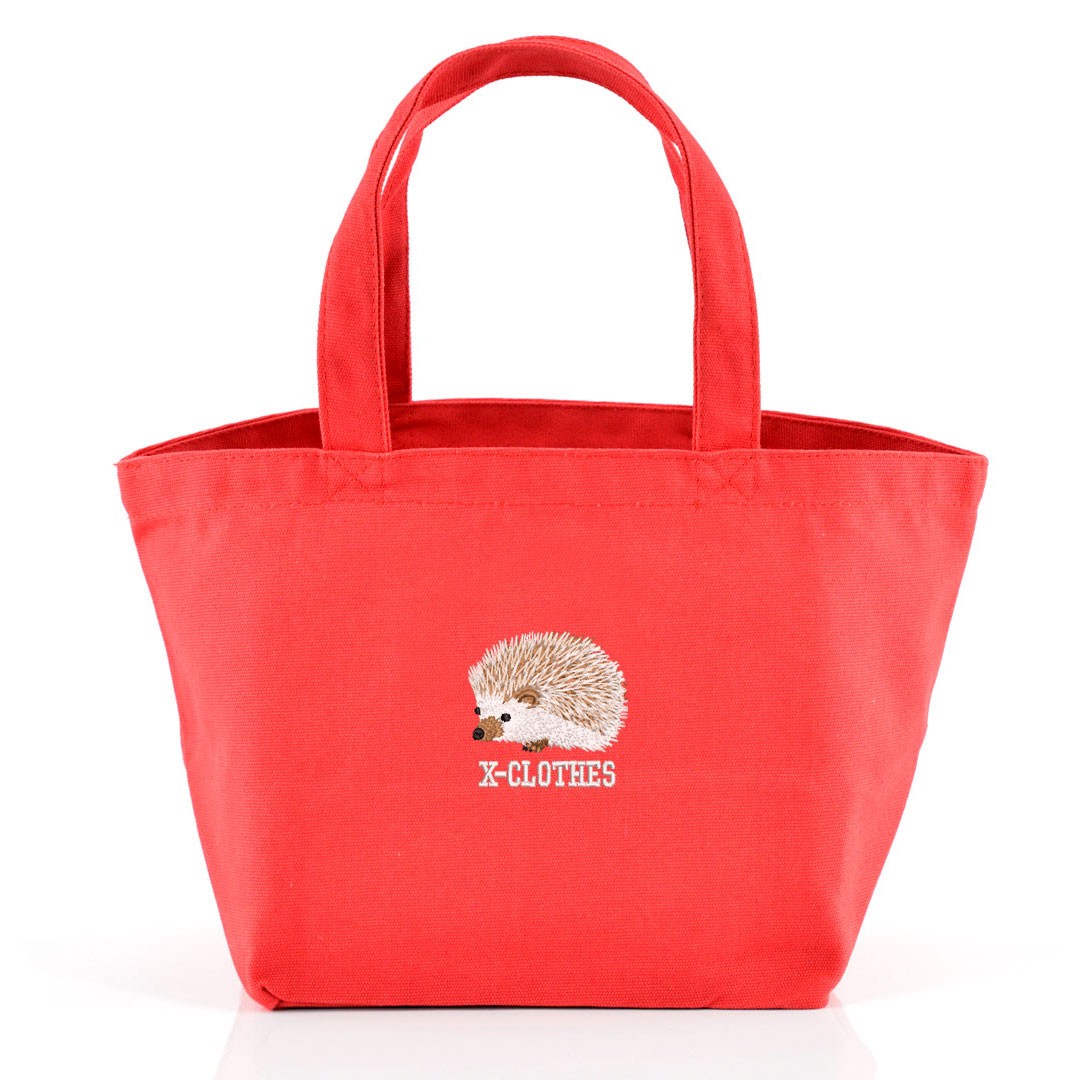 ハリネズミ 刺繍 バッグ ミニトートバッグ トートバッグ グッズ カメ