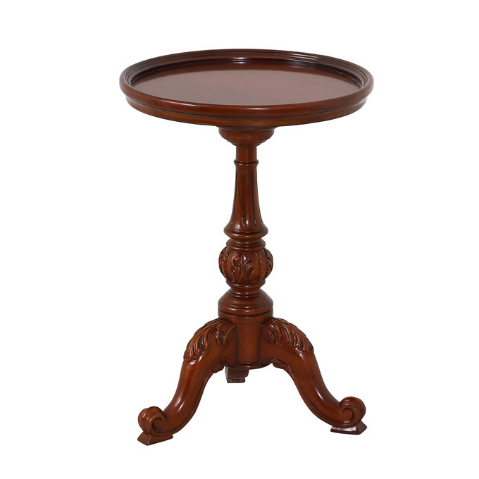 ラウンドテーブル ヴァーサ アンティーク調 豪華 高級感 木製 丸