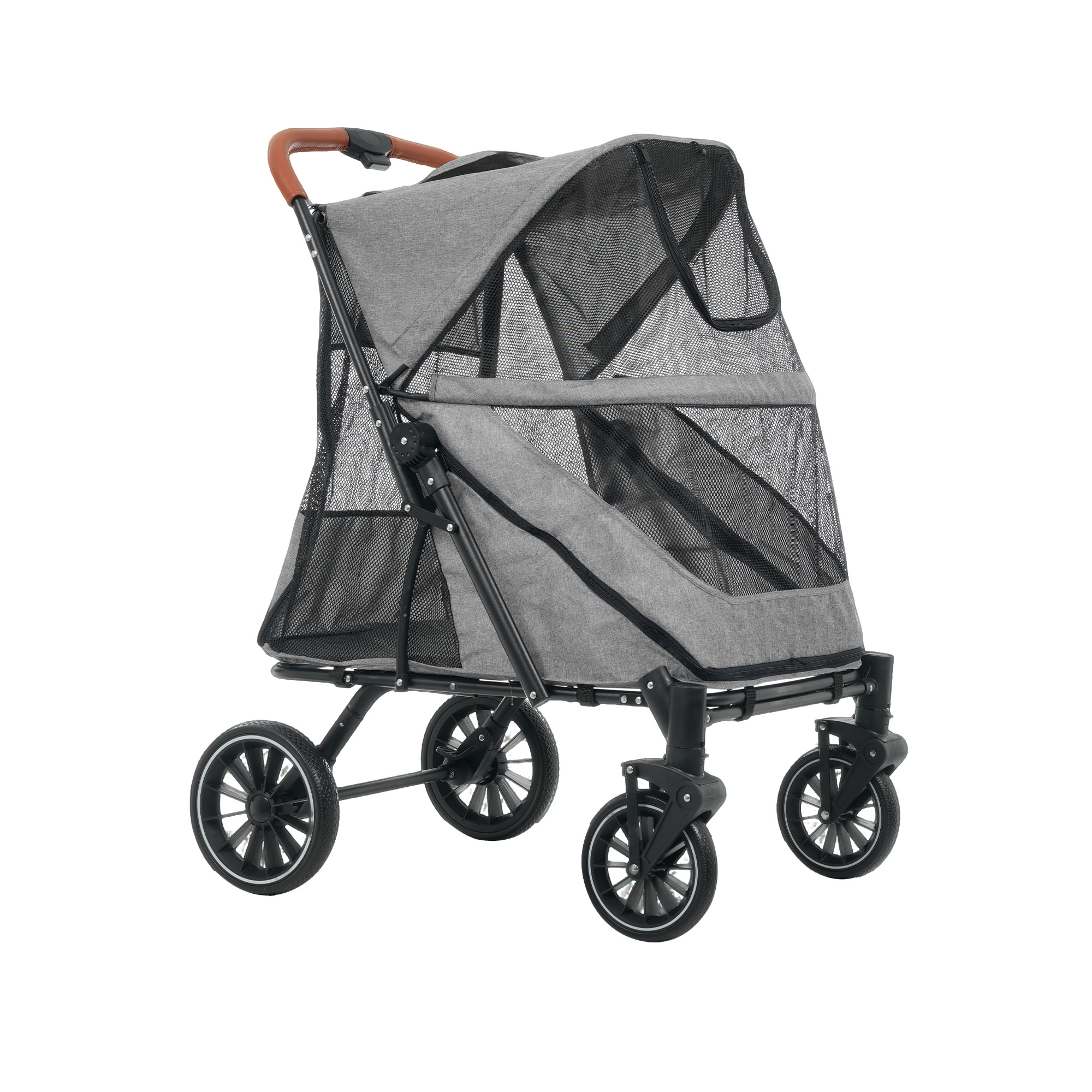 25年仕様改良】ペットカート 大型犬 多頭飼い 折りたたみ 4輪 犬カート