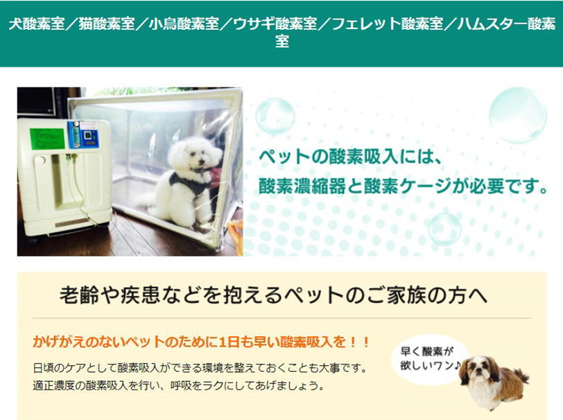 ペット用酸素室 ペットオキシホテル スクエア Sサイズ 50×60×50cm 小型