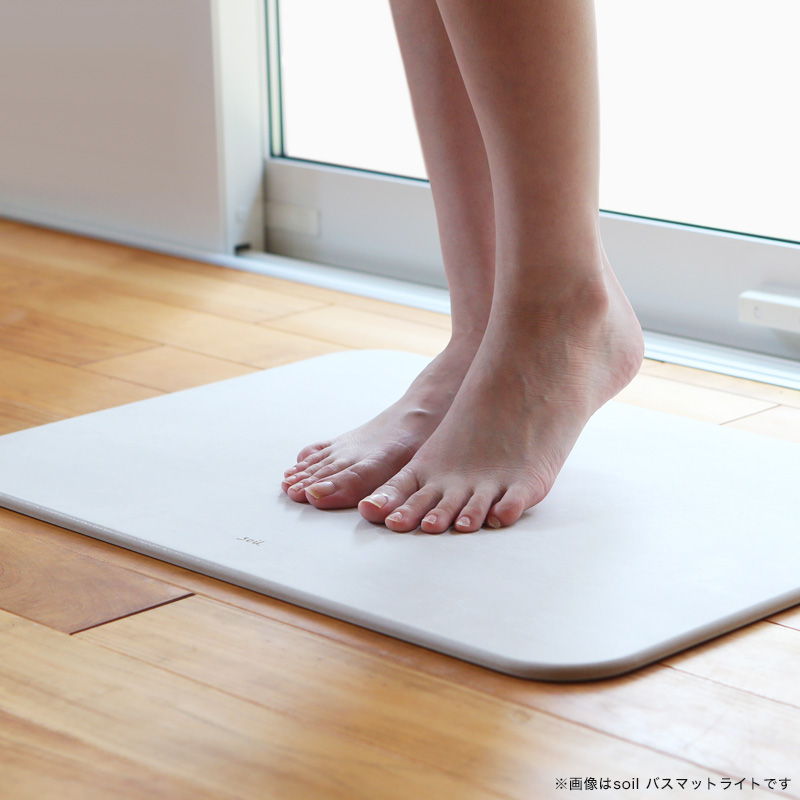 soil 特典付 ソイル バスマット ライト リバーシブル 珪藻土バスマット