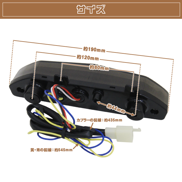 新品 ZRX1200 DAEG ZX-6R 1400GTR テールランプ LEDウインカー付 純正