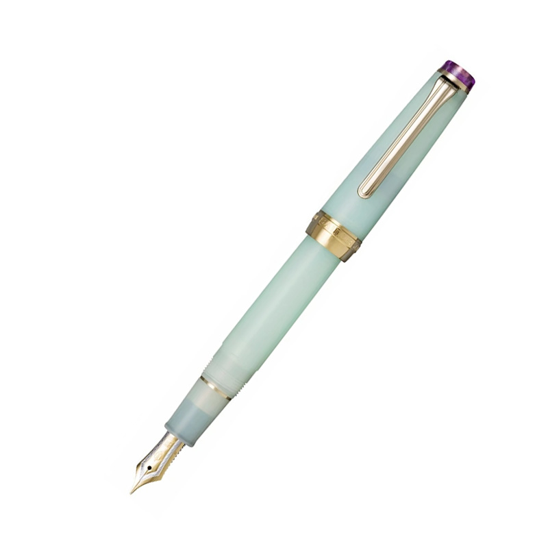 セーラー万年筆 SAILOR 四季織 雨音 21金 バイカラー 中細 春雨