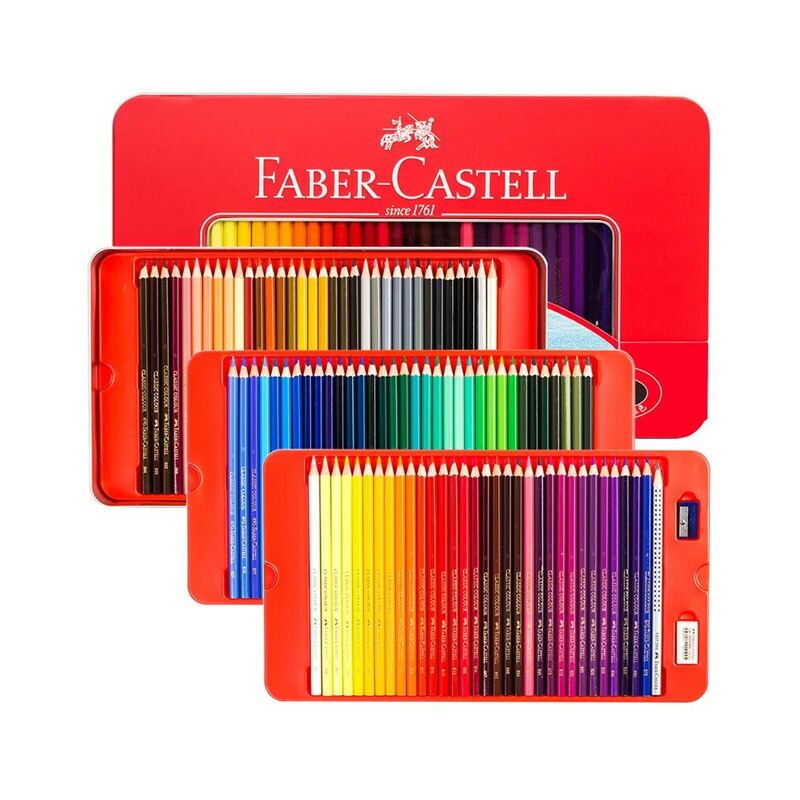 ファーバーカステル Faber Castell 油性 水性 色鉛筆 100色 油彩/水彩