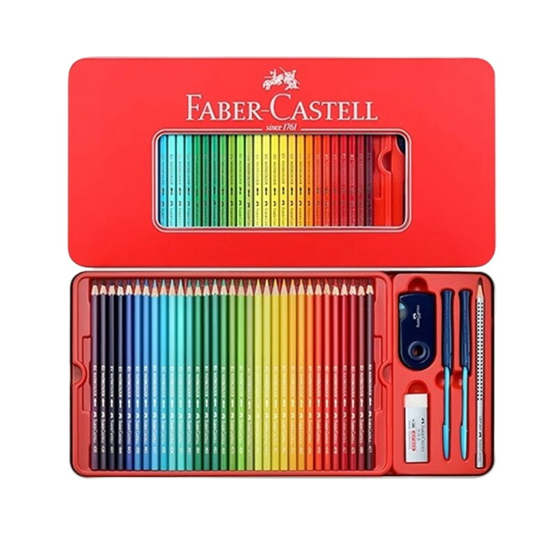 ファーバーカステル Faber Castell 油性 水性 色鉛筆 100色 油彩/水彩