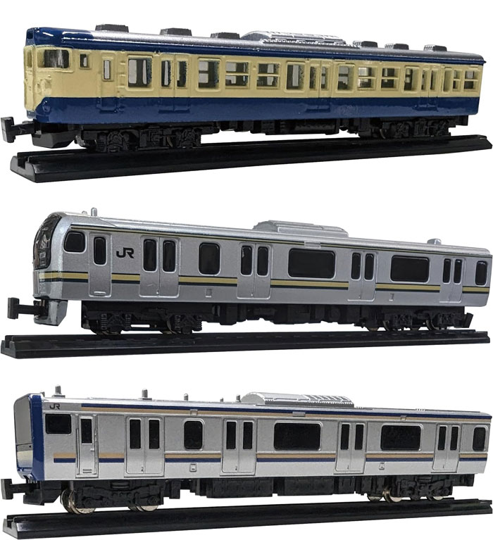 Nゲージダイキャストスケールモデル 横須賀線・総武快速線 3世代大集合