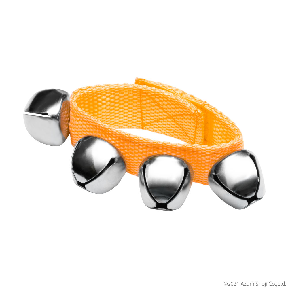 ハンドベル 4色セット マジックテープ リングベル 幼児 子供 手首に