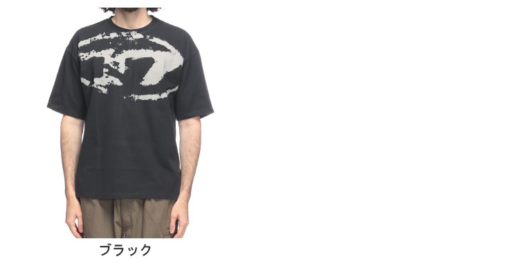DIESEL（ディーゼル） 半袖 Tシャツ メンズ フロッキーオーバルD