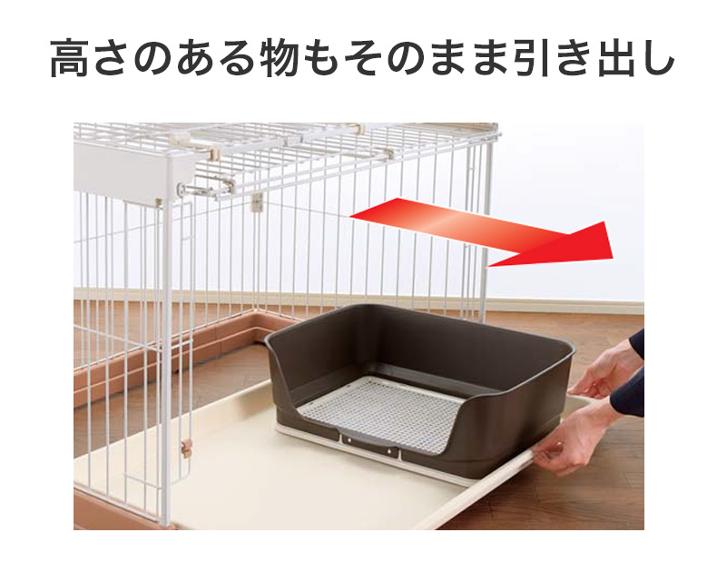 リッチェル（Richell） お掃除簡単ペットケージ 900 90cm×61cm 超小型