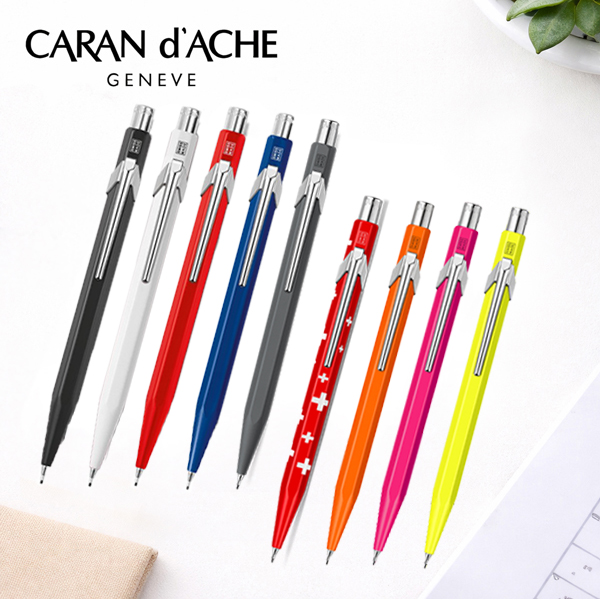 849 カランダッシュ シャープペンシル ホワイト/ブラック/レッド