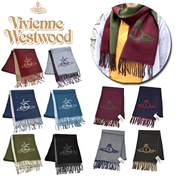 Vivienne Westwood（ヴィヴィアンウエストウッド） ロゴ入り マフラー