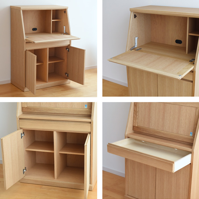 大雪木工☆旭川家具☆棚書斎机ライティングデスクチェストラック