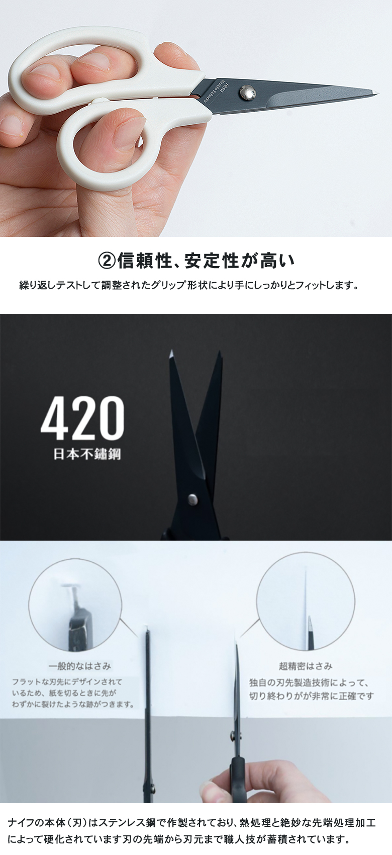 超精密はさみ Exacto Scissors専用レザーケース付ハサミ 鋏 両手用