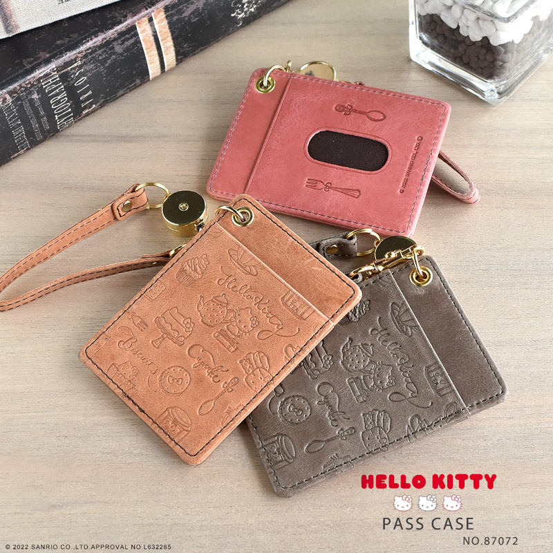 ハローキティ パスケース レディース 定期入れ ICカード入れ 薄マチ