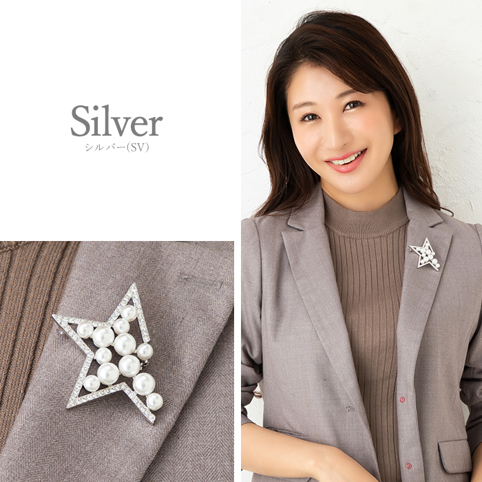 ブローチ クリスタルガラス 星 スター : purepoche - 通販 - Yahoo