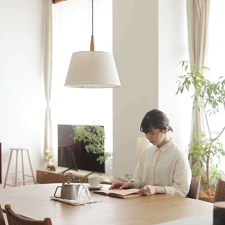 天井照明 ペンダントライト LinenMix 3灯ソケット／スマートLED電球