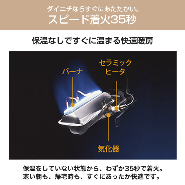 メーカー在庫あり】Sタイプ ヒーター・ストーブ 木造7畳まで コンクリ9