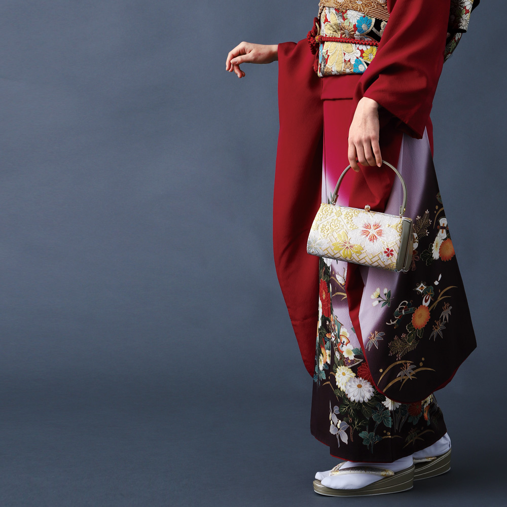 草履バッグセット 振袖用 帯地 レディース 着物 フォーマル 2点セット