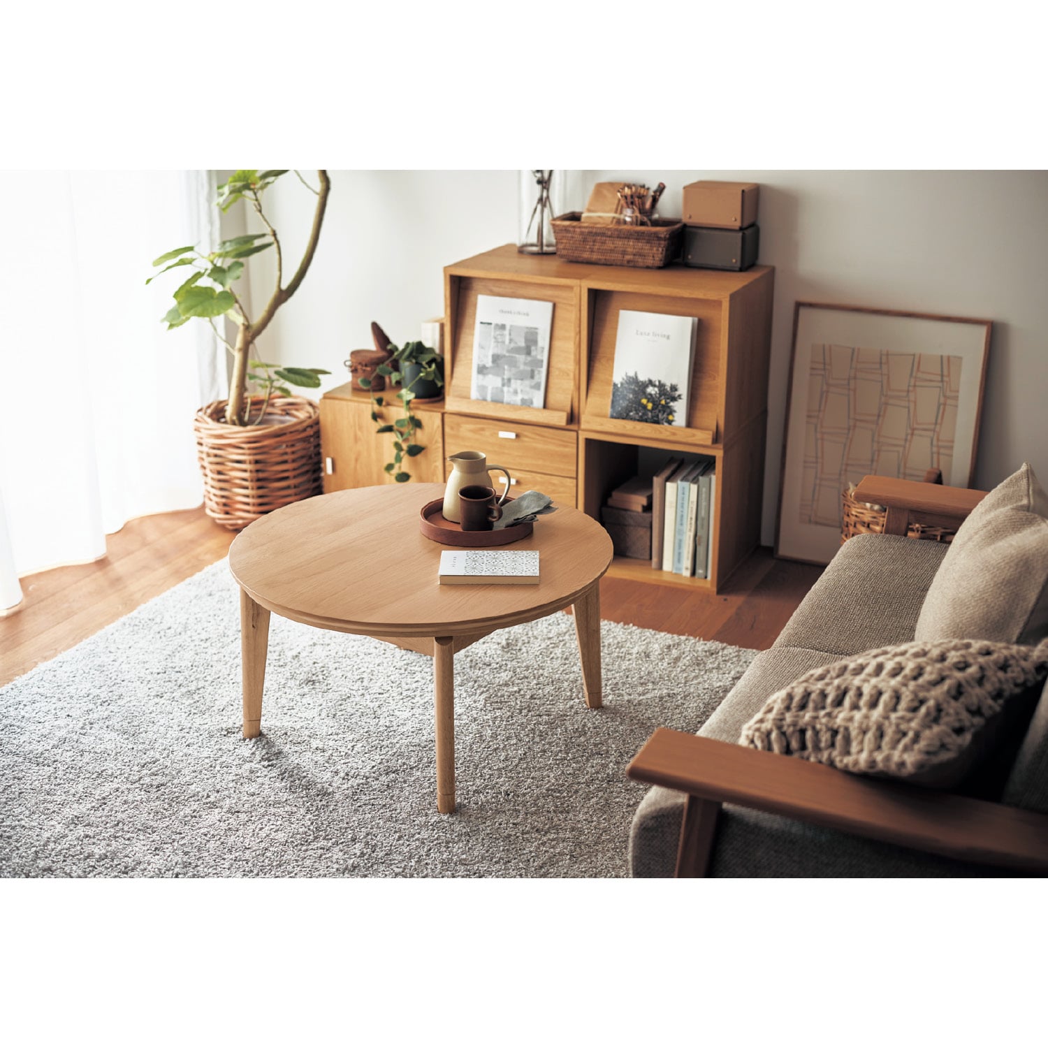 ベルメゾン ヒーターが選べる年中使えるデザインにこだわった円形