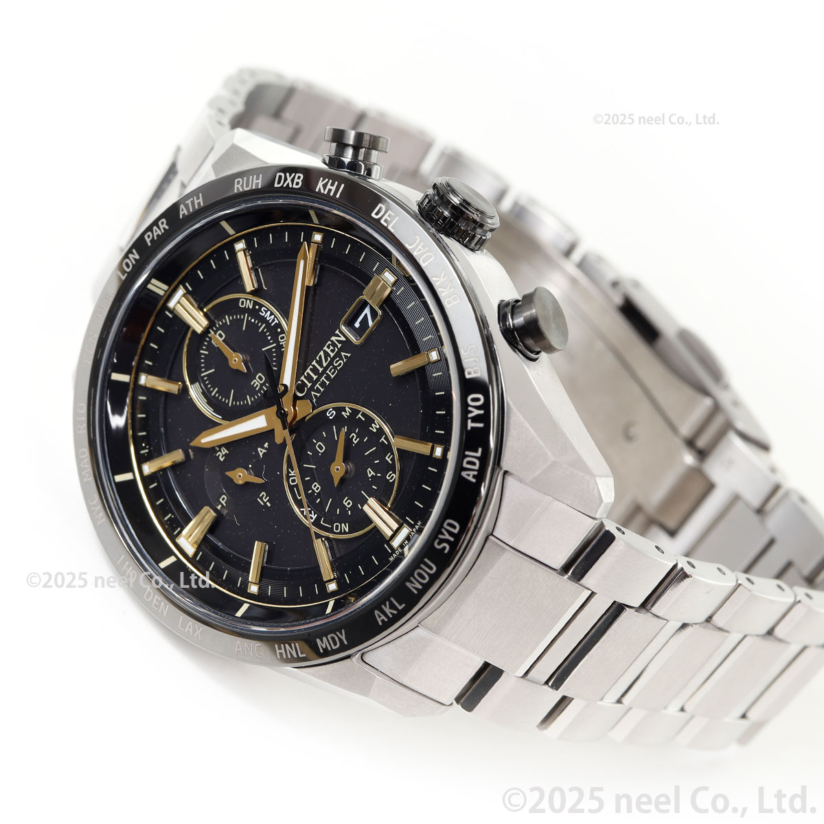 シチズン アテッサ エコ ドライブ 電波時計 限定 メンズ AT8184-57E