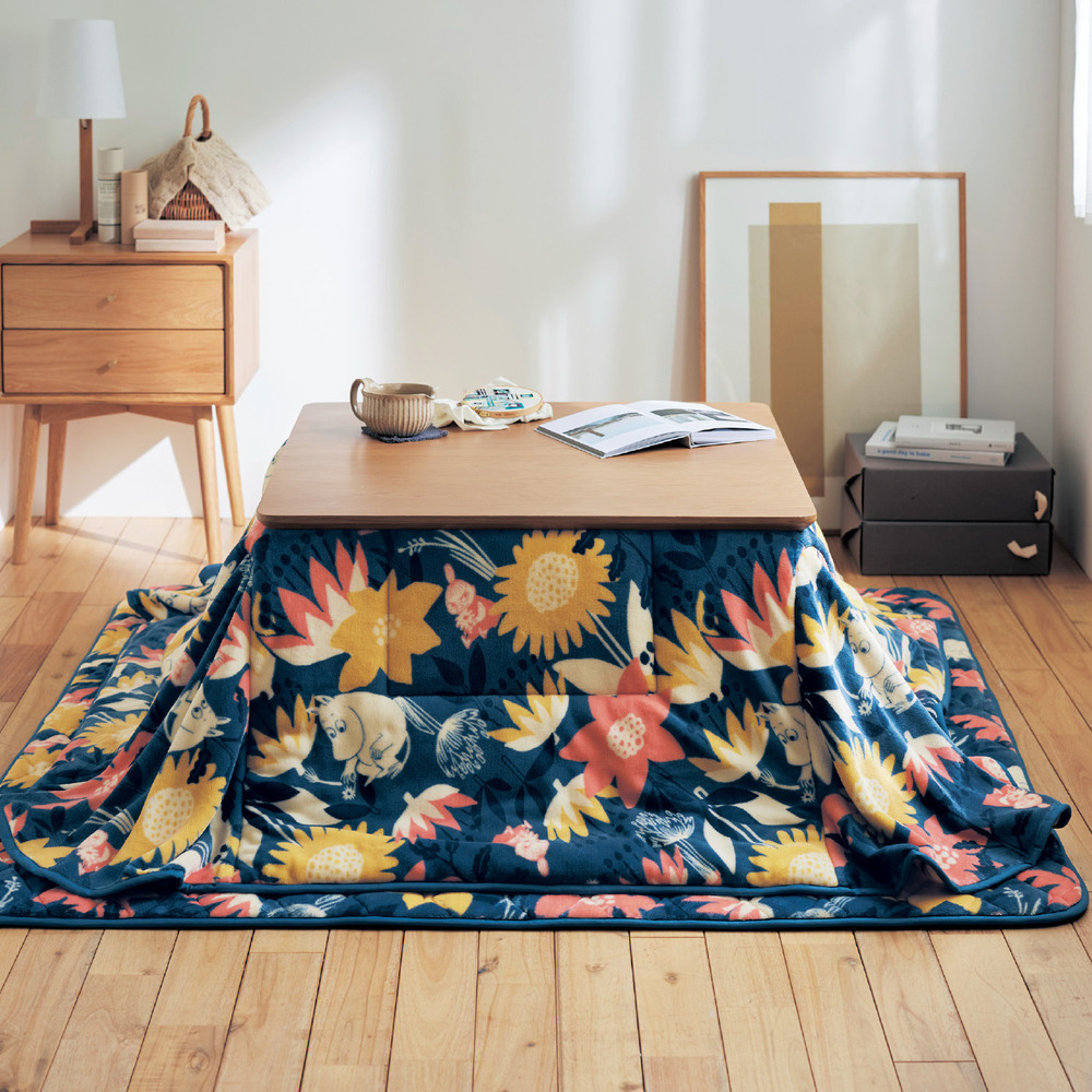 ベルメゾン MOOMIN マイクロファイバーのリバーシブルこたつ布団