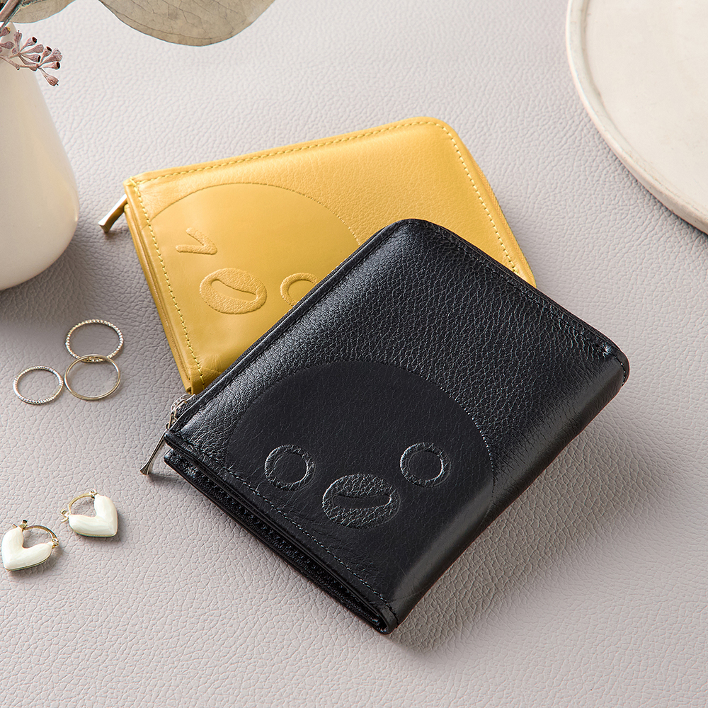 3月中旬入荷予定】Suicaのペンギン 本革L字型ファスナーミニ財布［日本