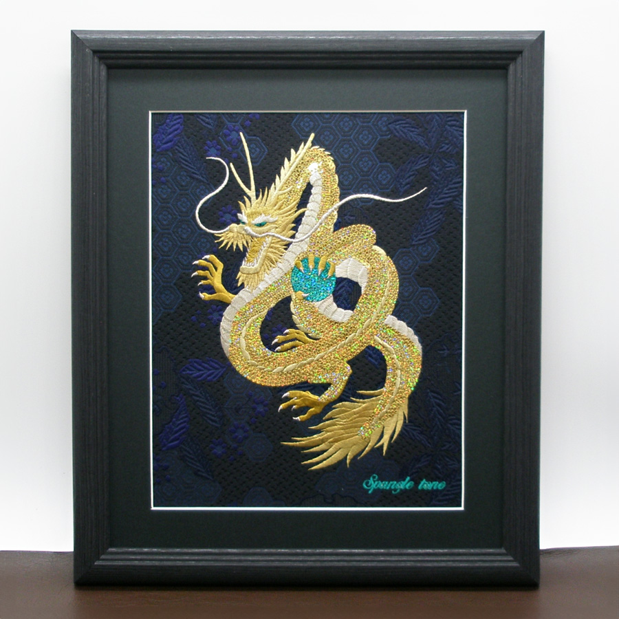 最終SALE中✨中国伝統工芸品✨神獣 刺繍アート作品(木製フレーム付き