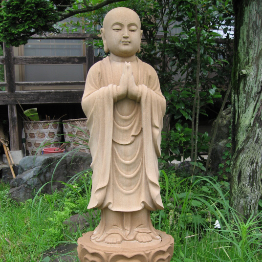 石仏、聖観音菩薩、河原の石、倉田辰彦作 【公式通販】