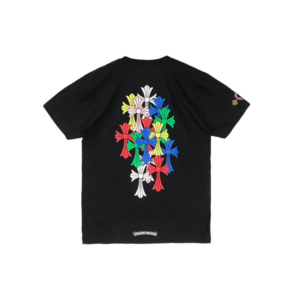 Chrome Hearts Multi Color Cross Logo Short Sleeve T-shirt