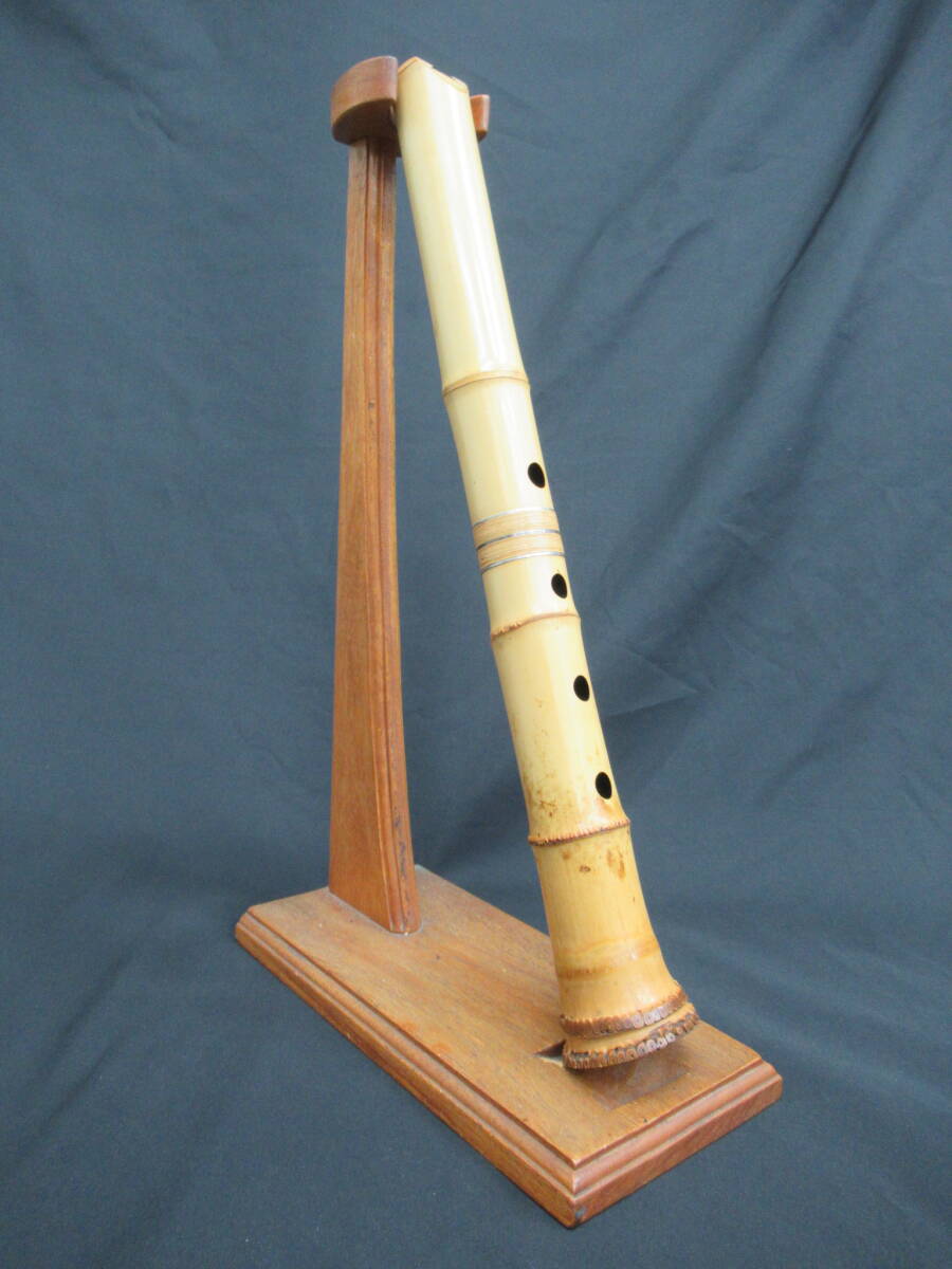 249⭐️尺八 一尺九寸管 眞山銘三印 249⭐️尺八 一尺九寸管 眞山銘三印