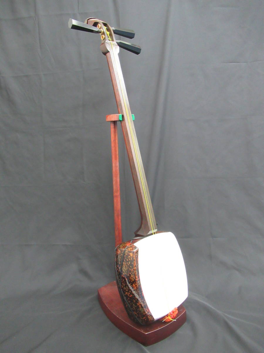 津軽三味線バチ 津軽三味線 撥 バチ 手元紅木製 津軽三味線 紅木 二本溝