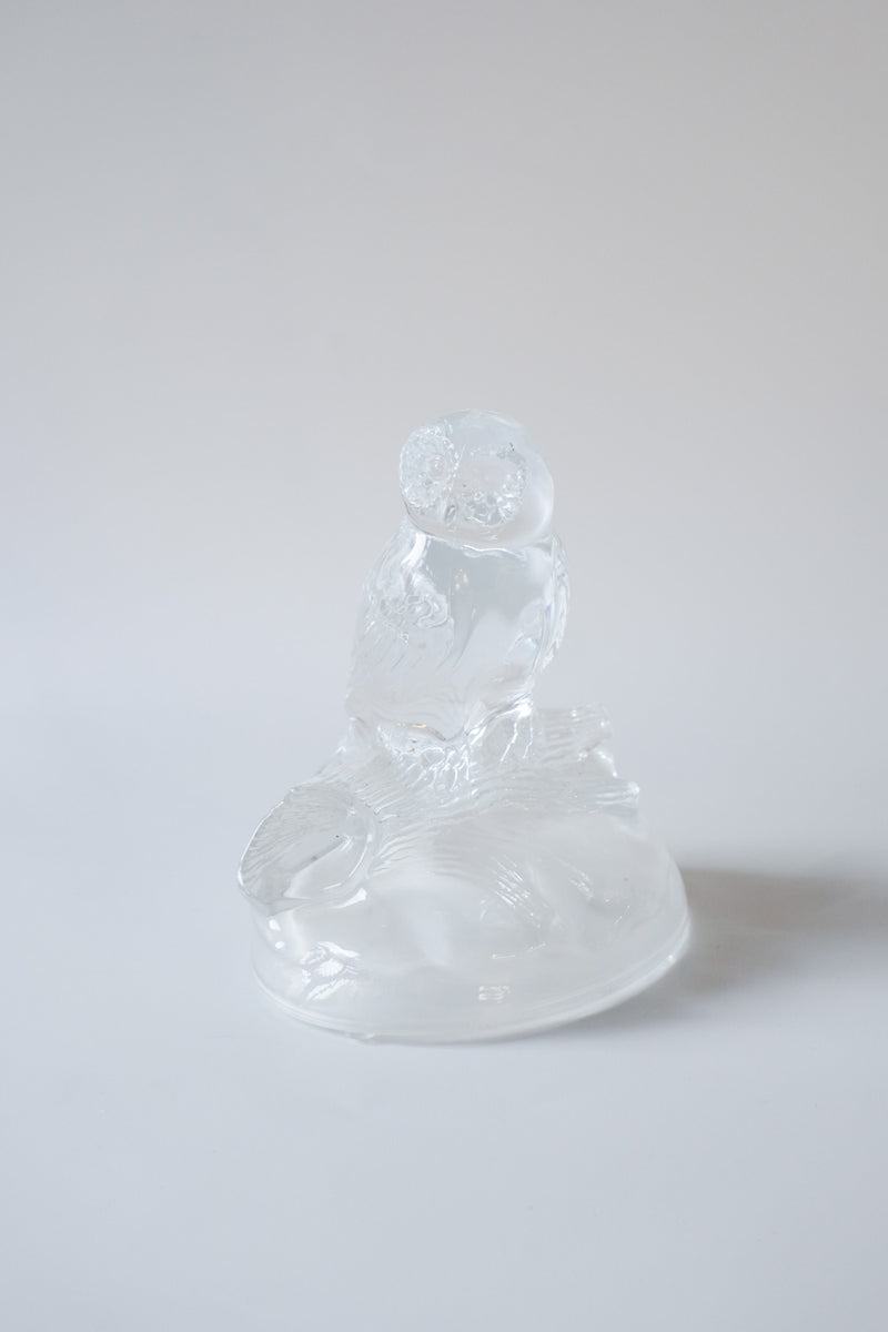 ガラス フクロウオブジェcerote antiques