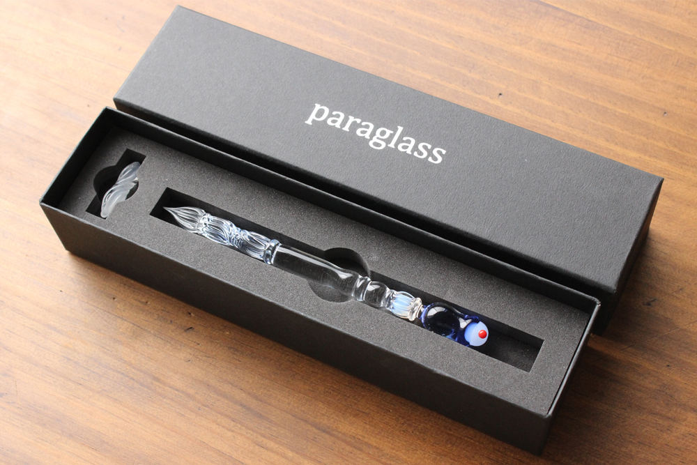 n*u様 paraglass 古川紙工さんのコラボ クリームソーダ ガラスペン n*u