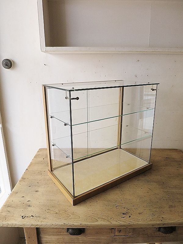 木枠付き卓上ガラスケース - 古道具＋original‐紫山‐ shizan