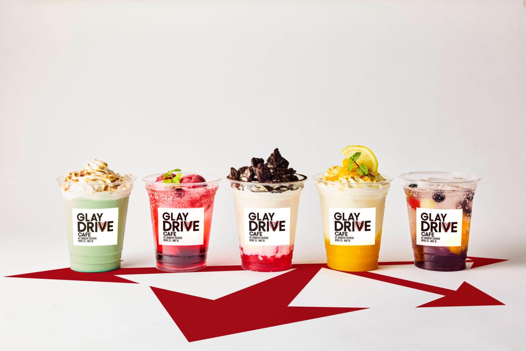 GLAY DRIVE CAFE 限定 缶バッジ ガチャ コンプリートセット GLAY DRIVE