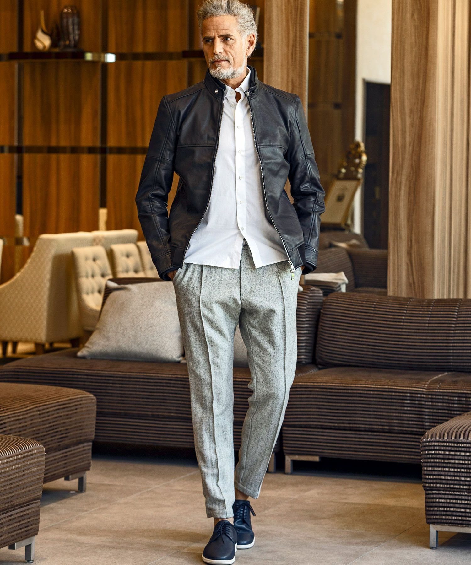 AKM レザージャケット牛革革ジャン