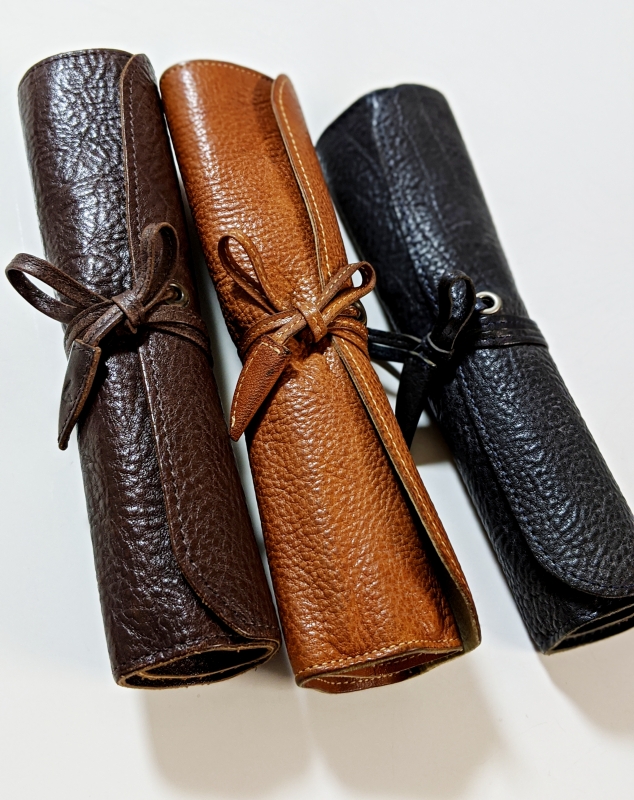 土屋鞄ブラウンペンケース 土屋鞄 ドラムペンケース ブラウン