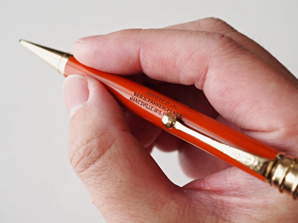 新品未使用】 1970年代パーカー ボールペン ビッグレッド ブラック
