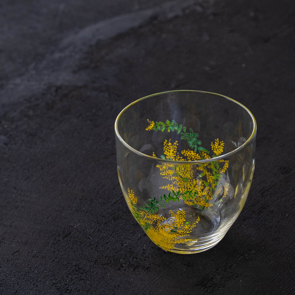 ガラス作家 金津沙矢 百花景 冷茶グラス ミモザ｜和食器通販 四季折折
