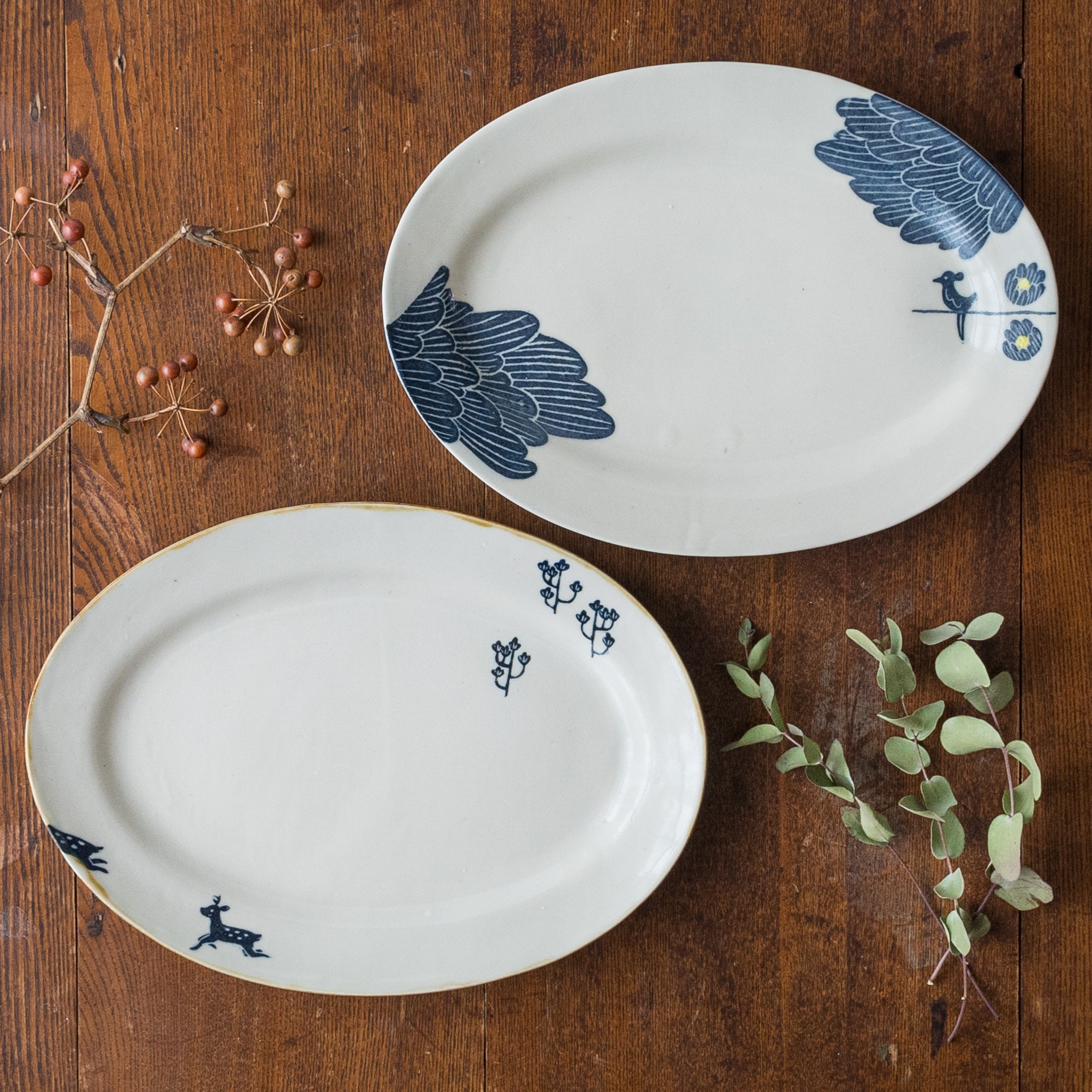 吉村隆徳 信楽 四方大皿 吉村隆徳 信楽 四方大皿