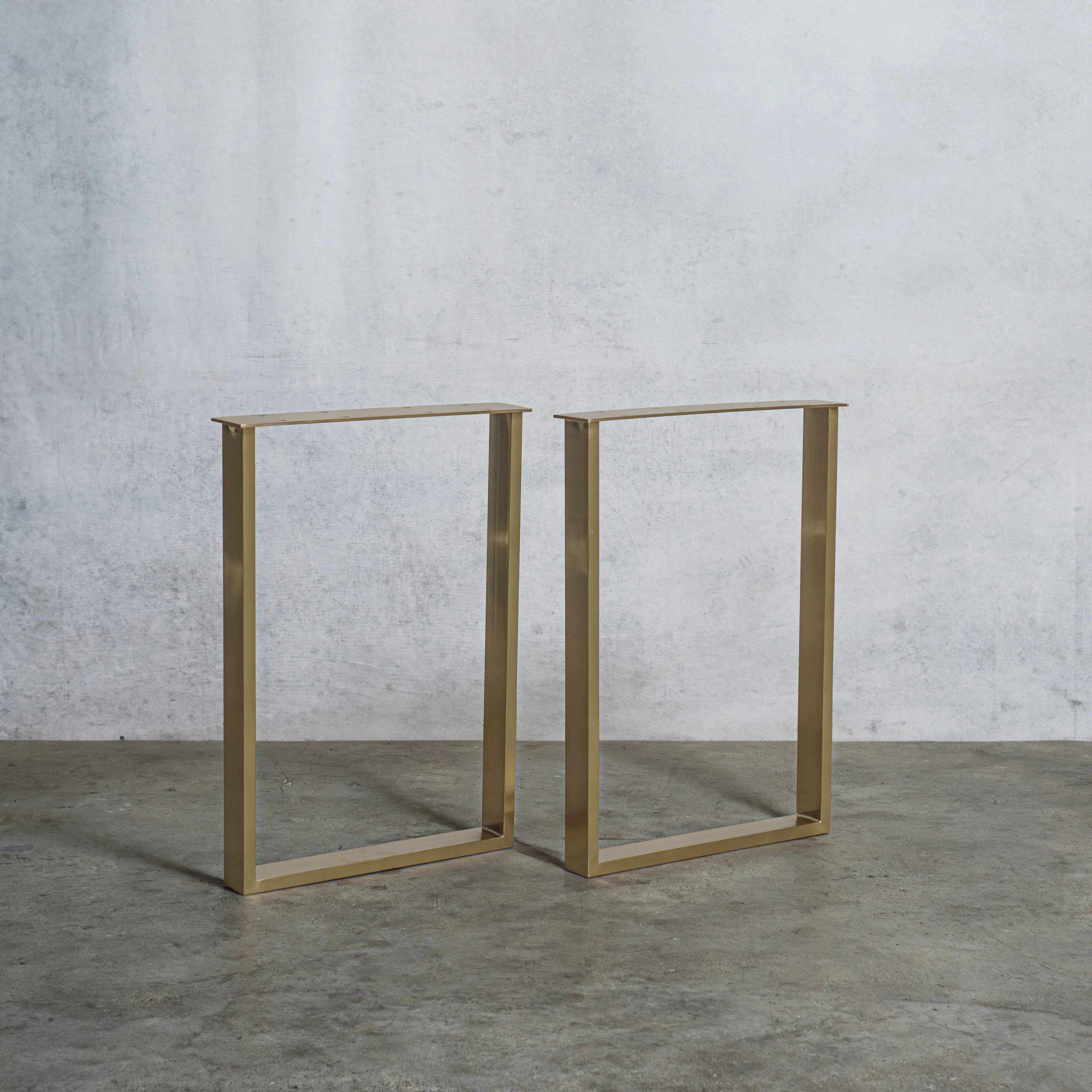 アイアン テーブル脚 口型 奥行480×高さ670mm 【清水材木店】