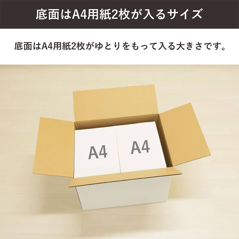 120サイズ白ダンボール 10枚入 46×35.5×32cm 1セット（ご注文単位1