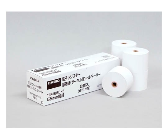 TANOSEE 感熱レジロール紙 ノーマル保存 幅80×直径80mm×長さ63m 厚み約