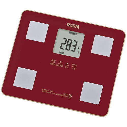タニタ 体組成計 レッド BC-722-RD 1台（ご注文単位1台）【直送品